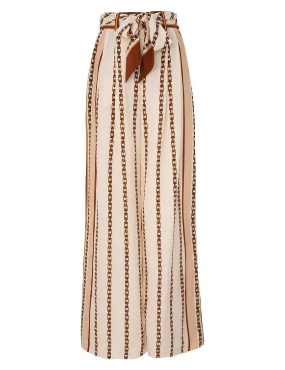 Zimmermann The Relaxed Shirt and Belted Wide Leg Pan Size 0P/Au 6 and Size 1/Au 10  in Cream Chain photo 2