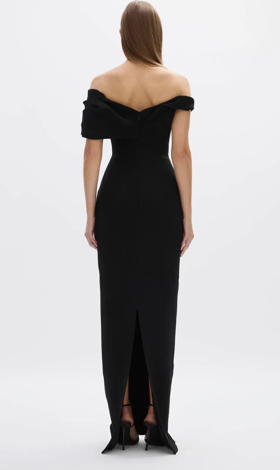 Rachael Gilbert Mattie Full Length Gown Black Size 8 photo 3