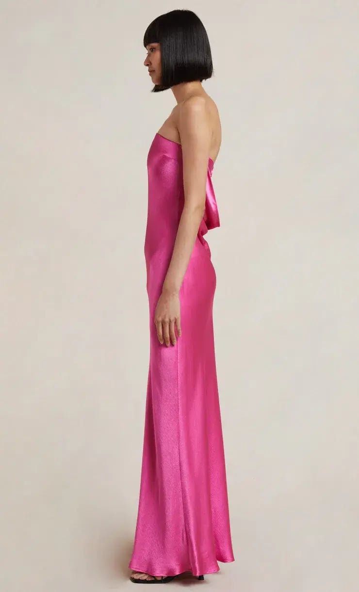 Bec & Bridge Moondance Midi Dress Deep Pink Size 8 photo 2