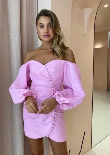 Significant Other Camilla Dress Pink Size 6 photo 2
