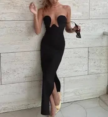 Maison Femalien Lea Midi Dress Black Size S / AU 8 photo 6
