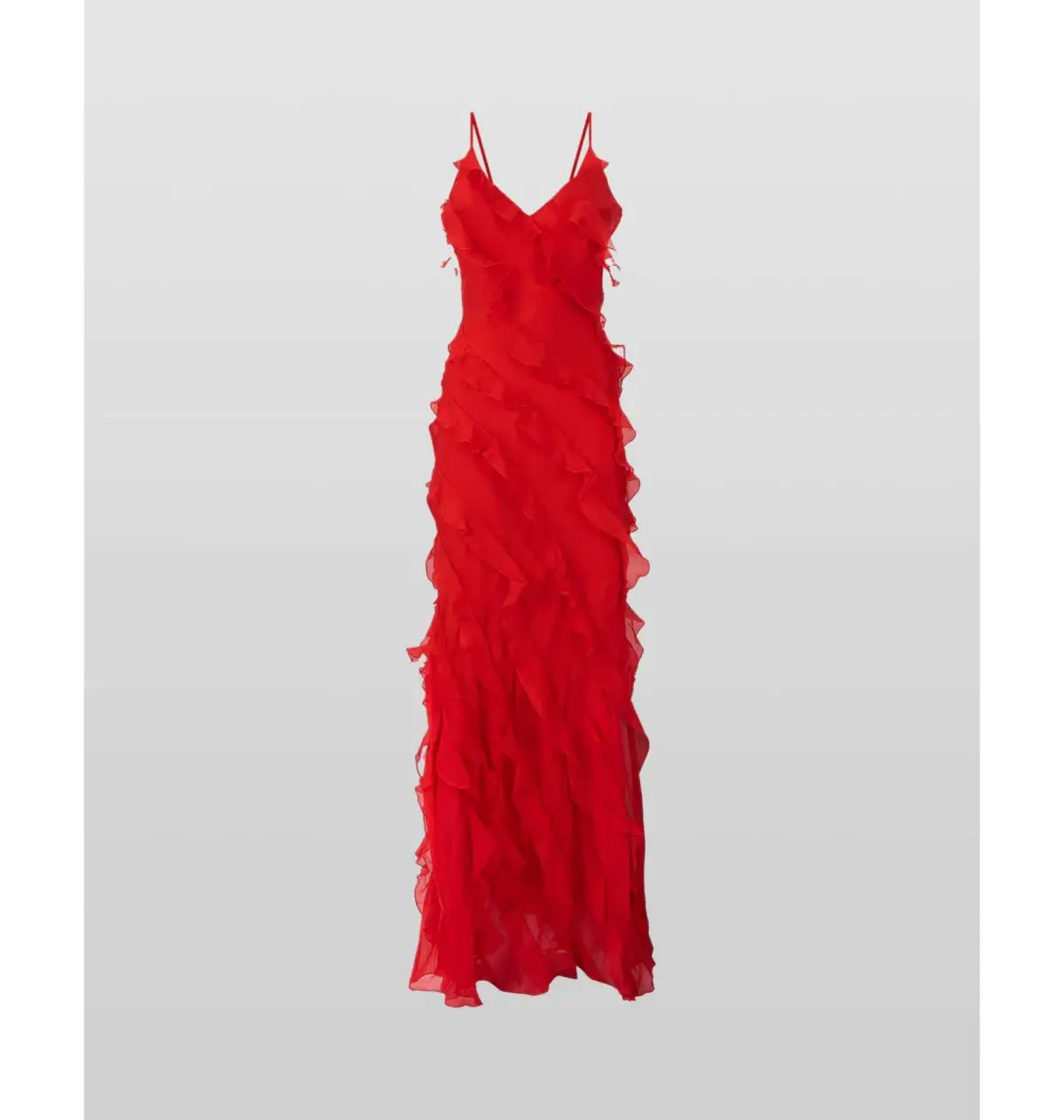 Rat & Boa Cecelia Ruffle Maxi Dress Red Size S / AU 8 photo 6