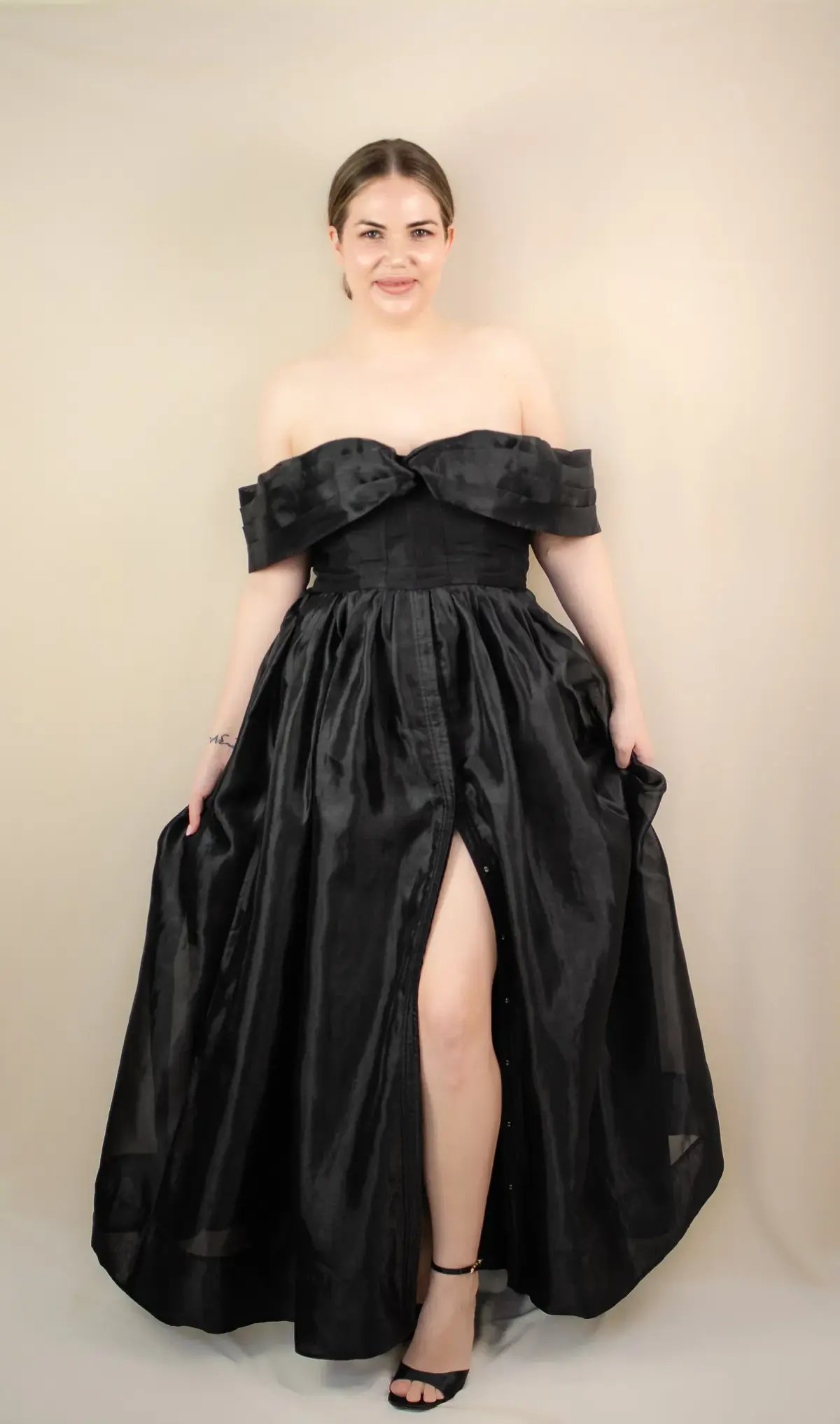 Aje Cordelia Corseted Maxi Dress Black Size 16 photo 2