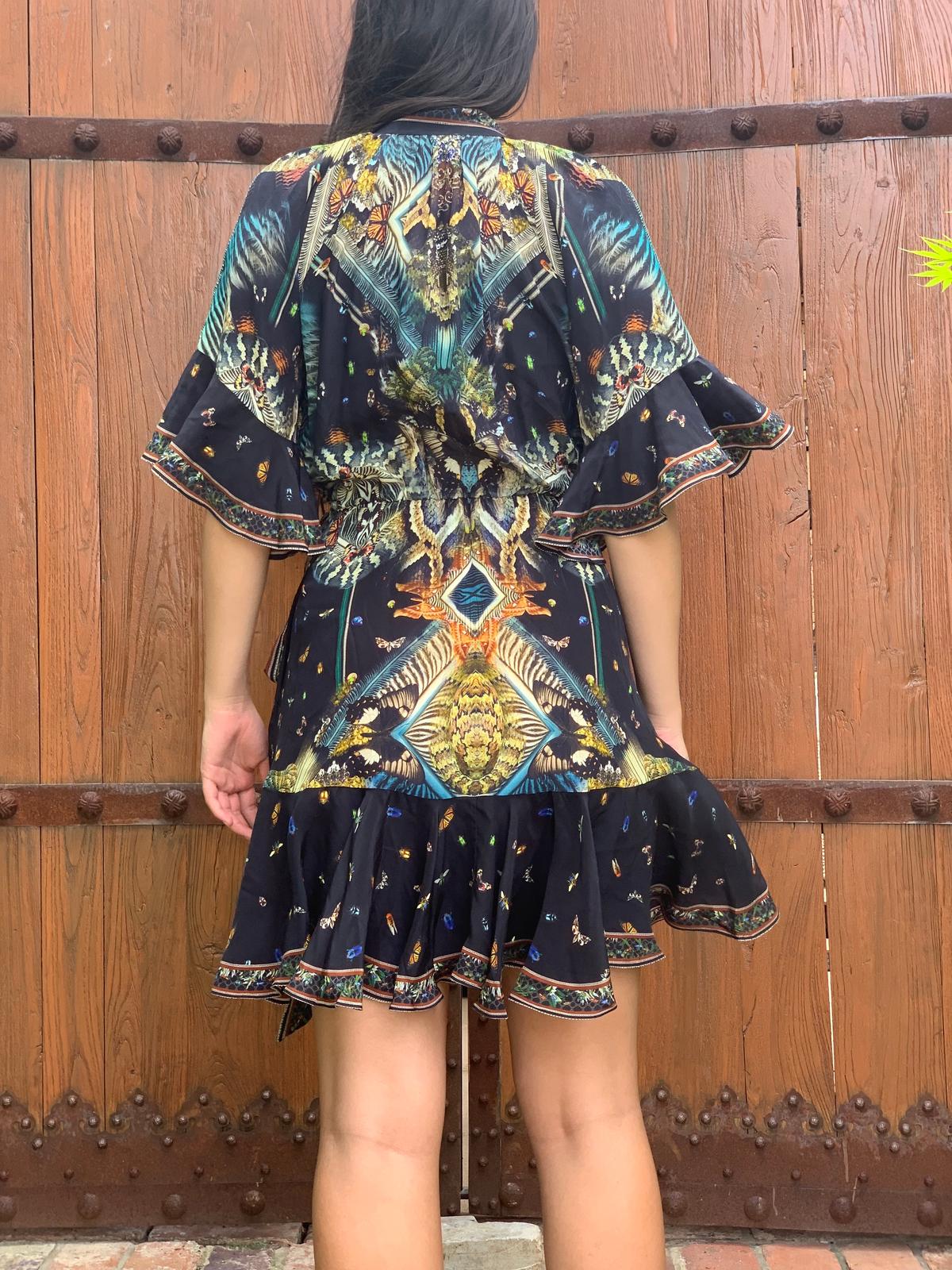 Camilla Maternal Instinct Wrap dress w raglan sleeve size small photo 2