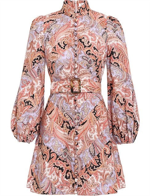 Zimmermann Botanica Chevron Mini Dress photo 2