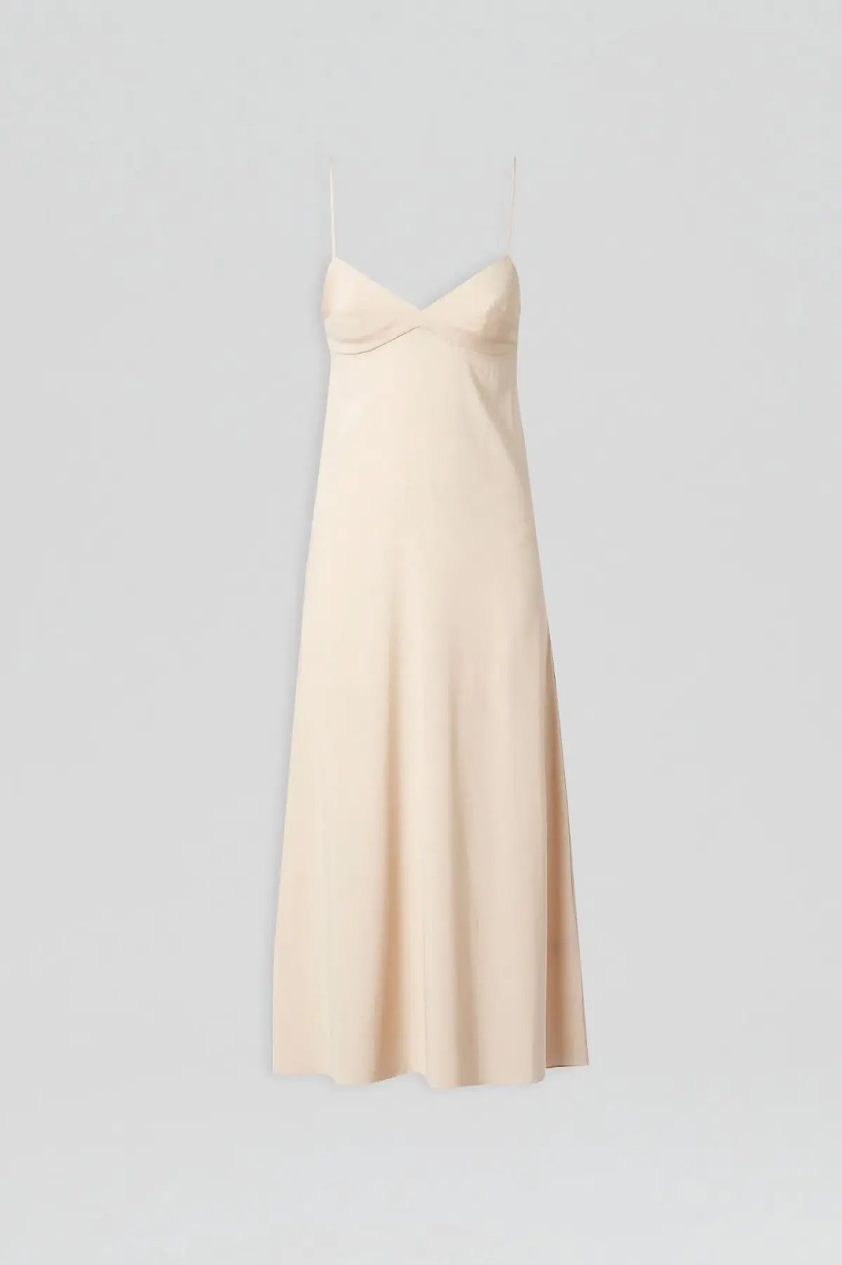 Scanlan Theodore Silk Slip Dress Nude Size 10 photo 4