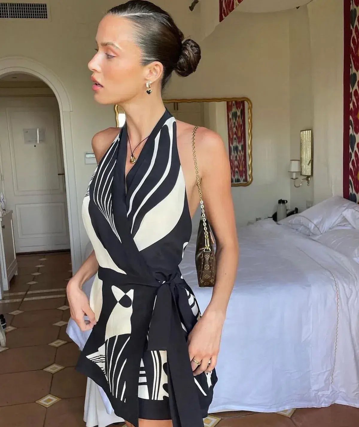 Sir the Label Realisme Halter Mini Dress Size 0/ AU 6 photo 5