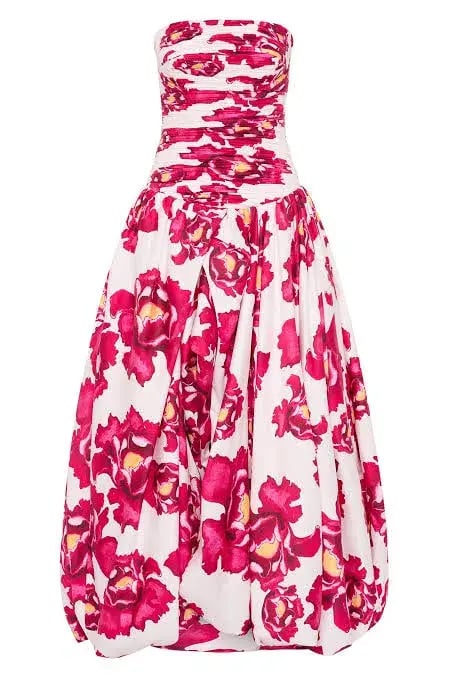AJE Behold Maxi Dress Red Floral Size AU 16 photo 6