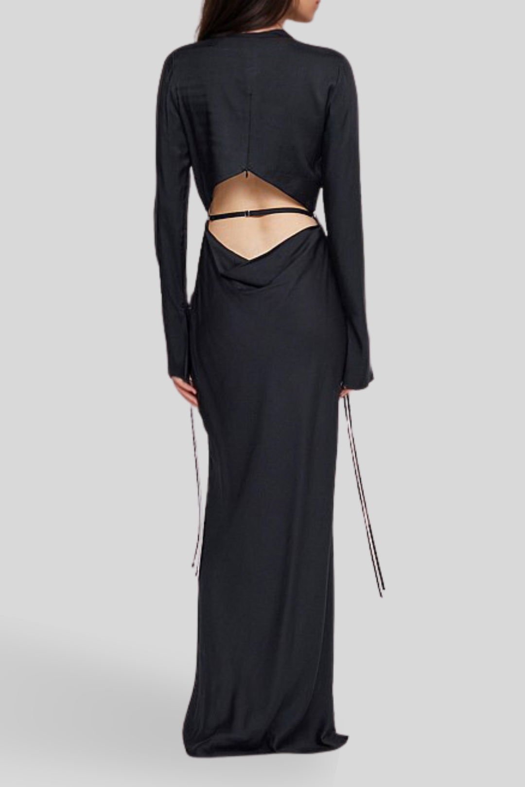 Diamond Days Long Sleeve Maxi Dress - Black photo 2