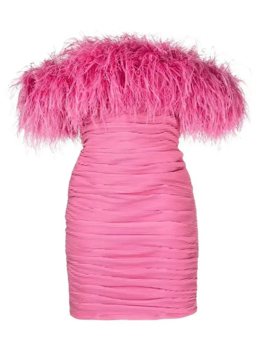 Rachel Gilbert Zion Mini Dress Pink Size 14 photo 4
