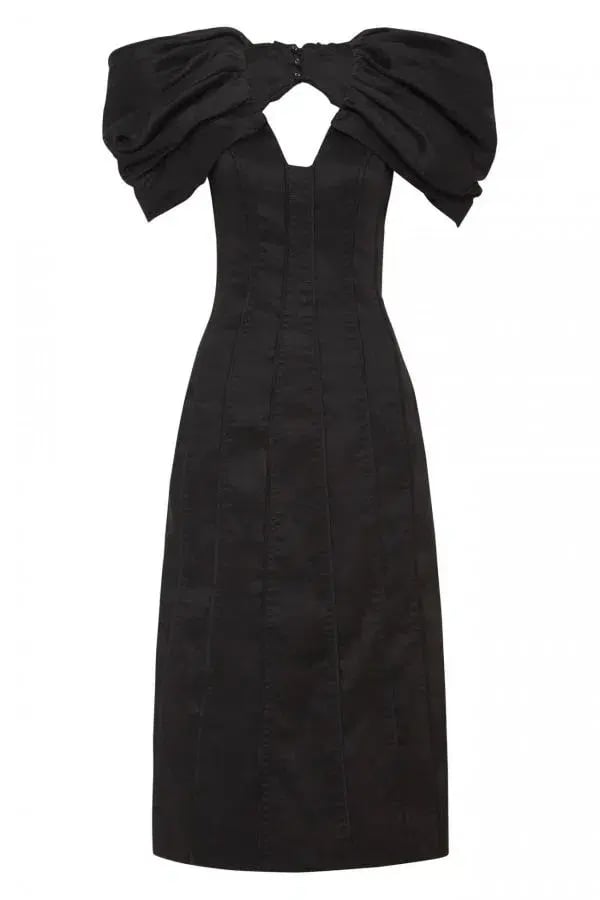 Aje Admiral Butterfly Black Dress Size 8 photo 3