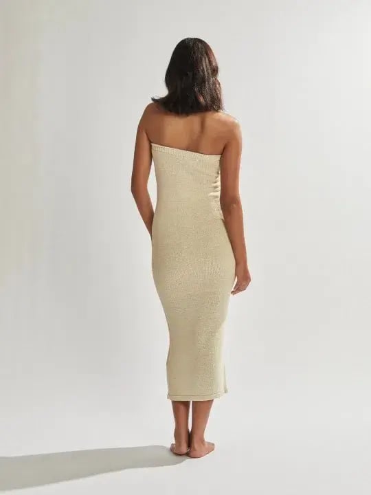 One Mile the Label Cora Maxi Dress Beige Size S / AU 8 photo 2
