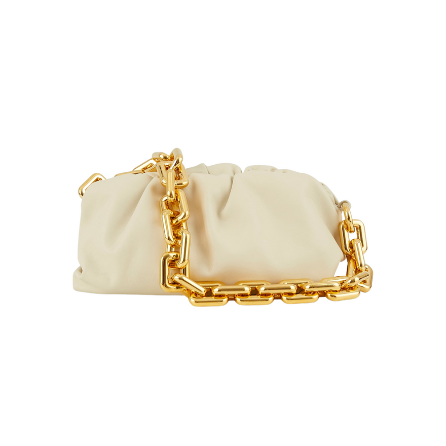 Bottega Veneta Chain Pouch Bag (white) photo 3