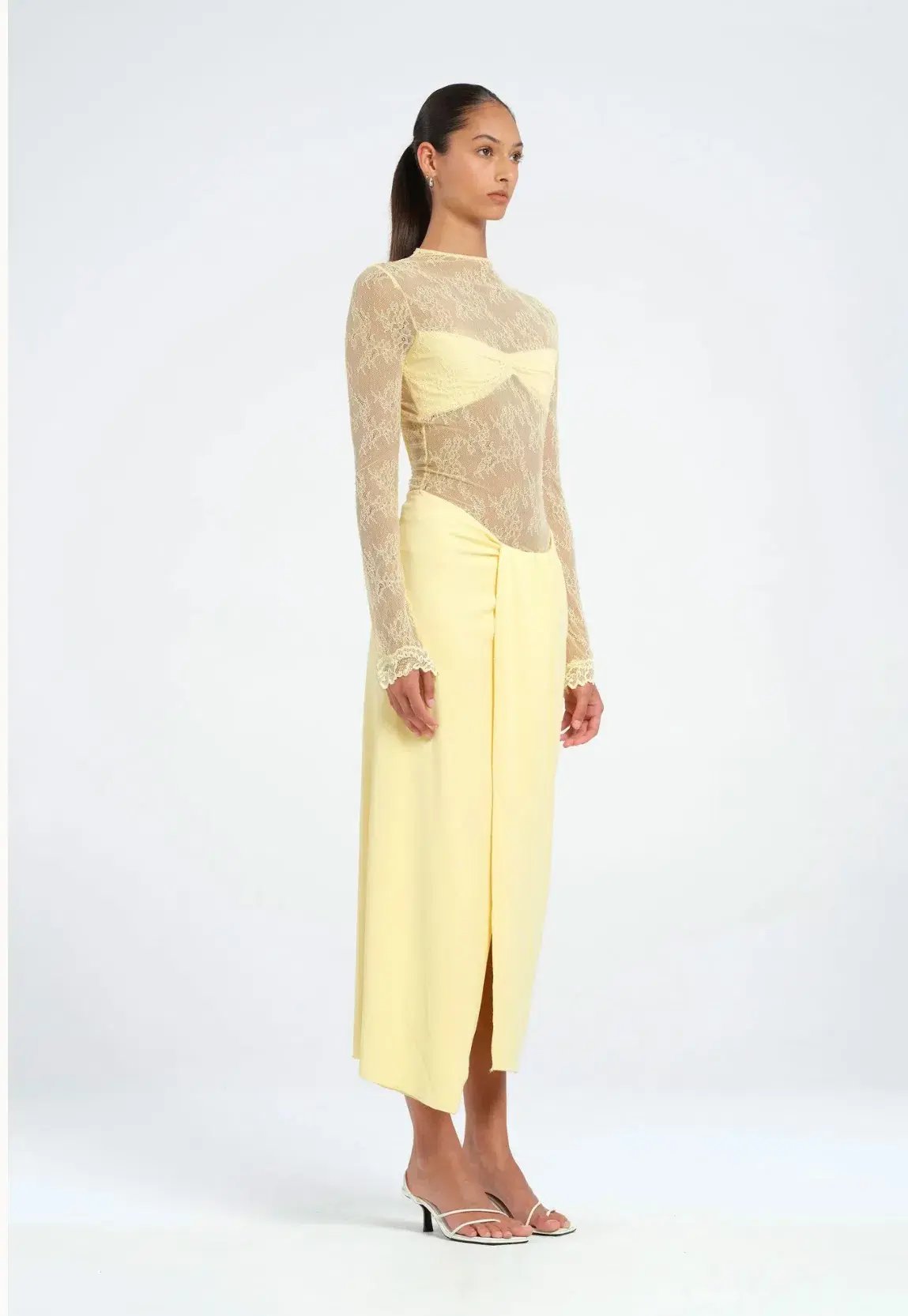 Benni - Colton Midi Dress in Butter Sz6 photo 2
