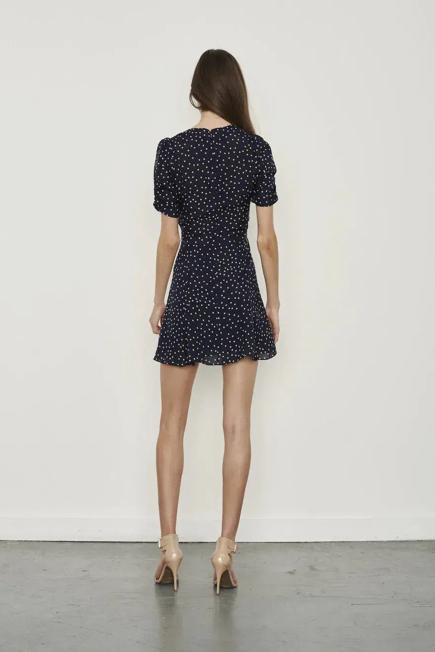 Realisation Par Ozzie Mini Dress Navy Star Size 4 photo 2