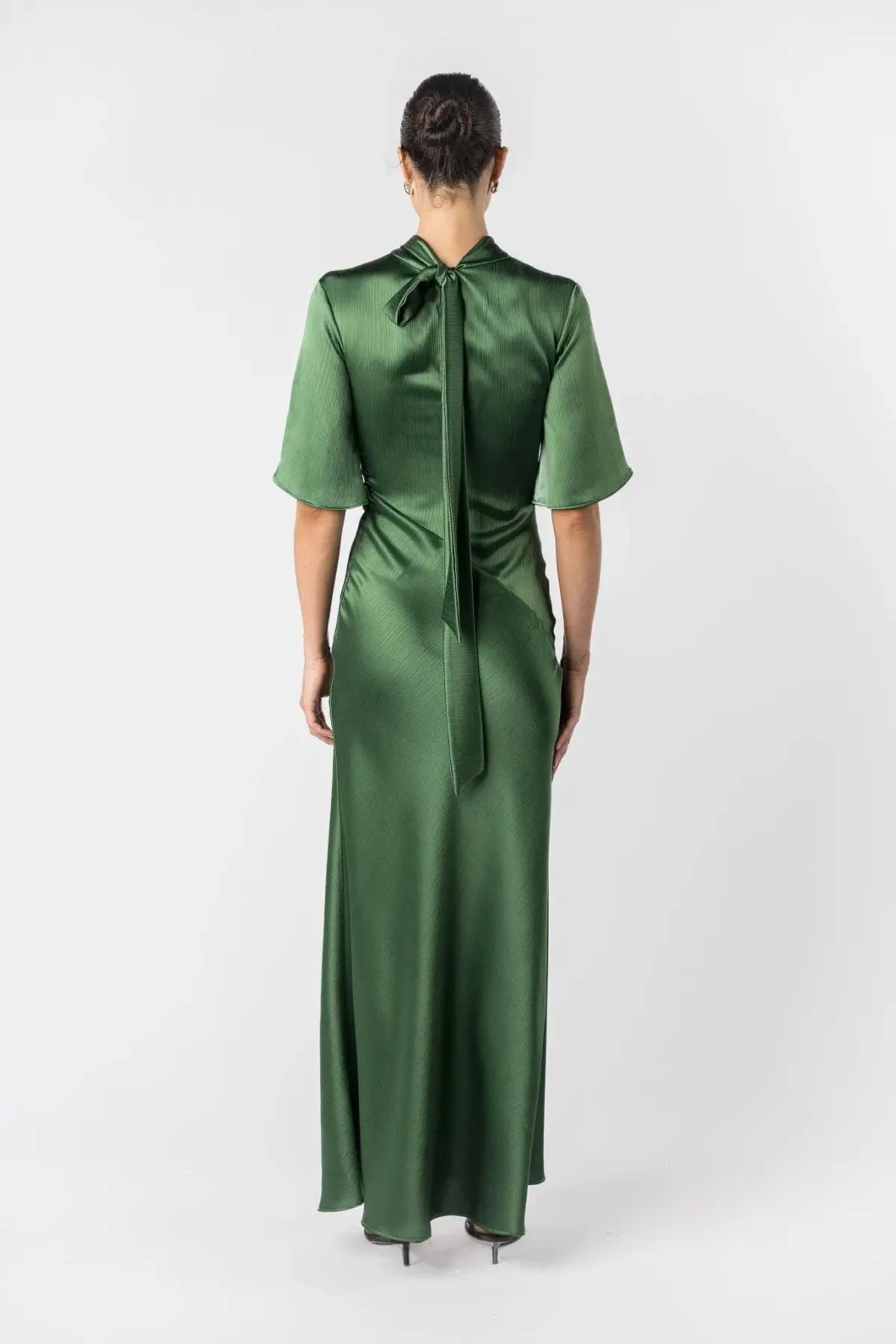 One Fell Swoop Claret Dress Matilda Green Size AU 12 photo 5