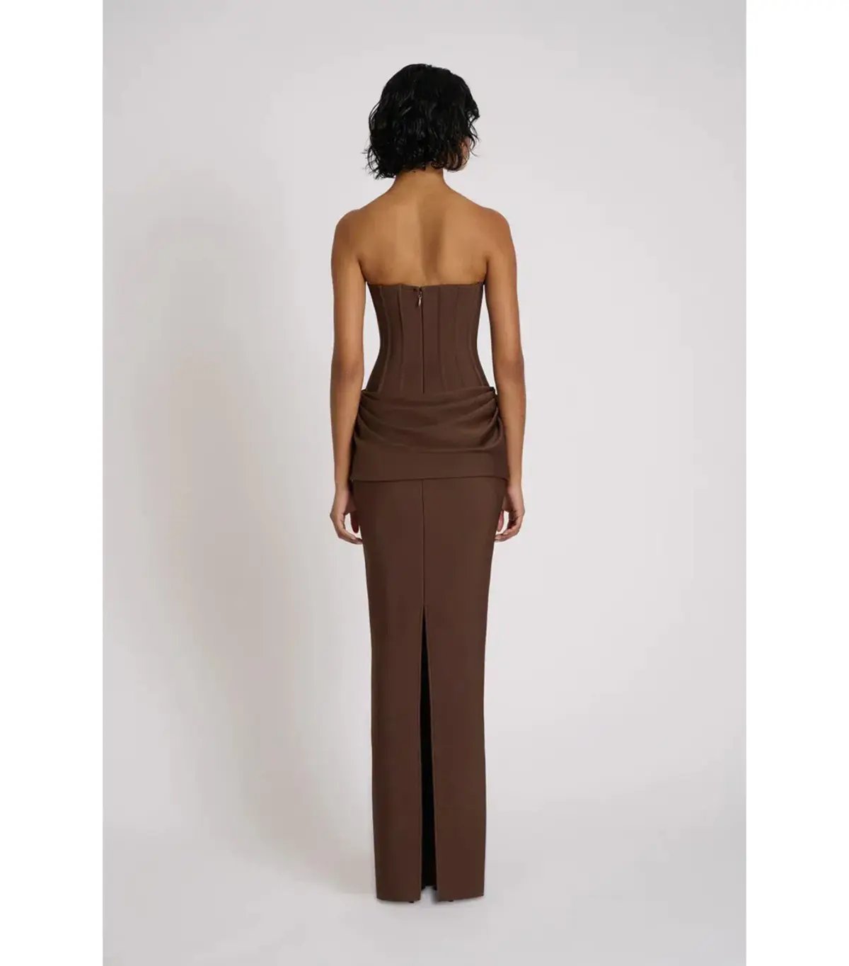 Eliya The Label Hilda Maxi Gown Brown Size AU 10 photo 3