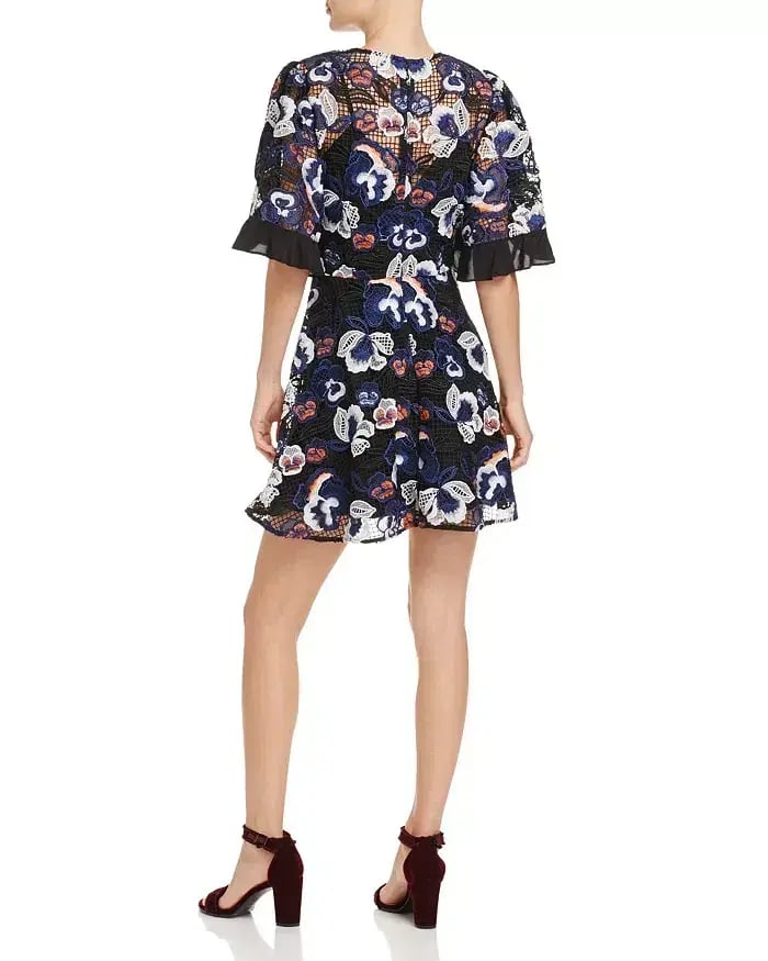 Talulah Estee Multi Lace Mini Dress Print Size 8 photo 3