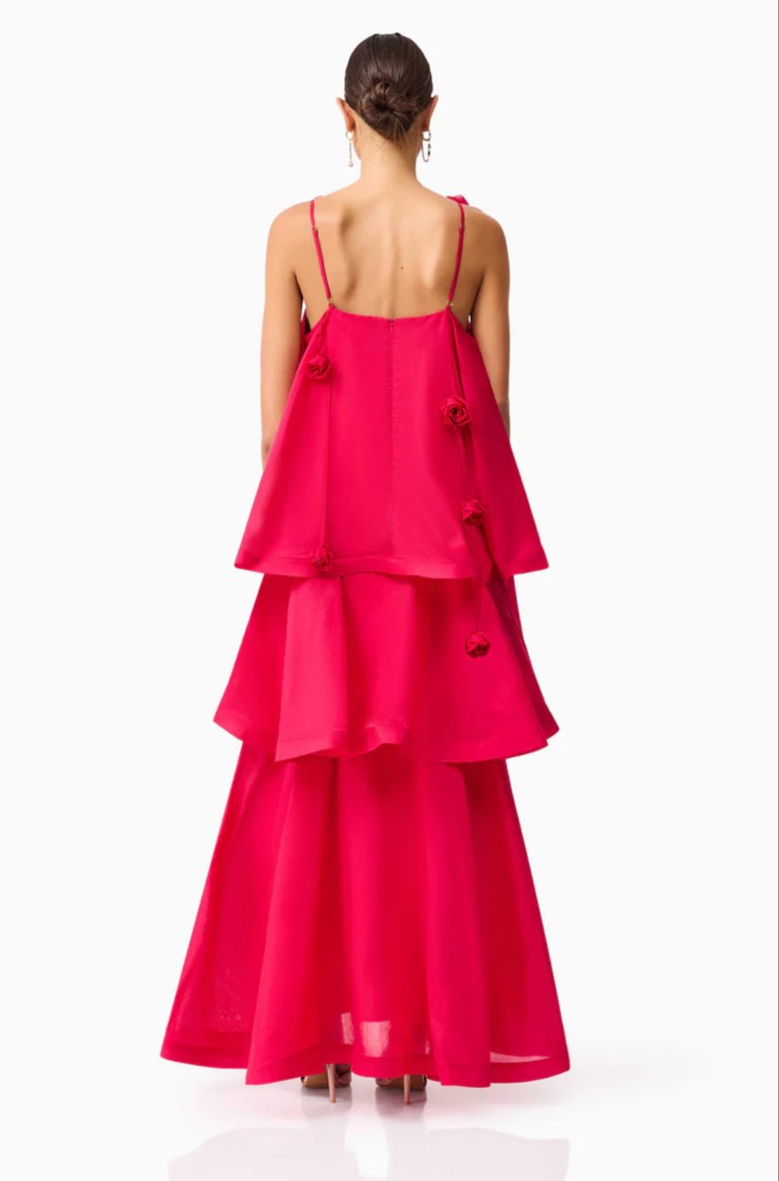 Elliatt Thalia Tiered Gown In Pink photo 2
