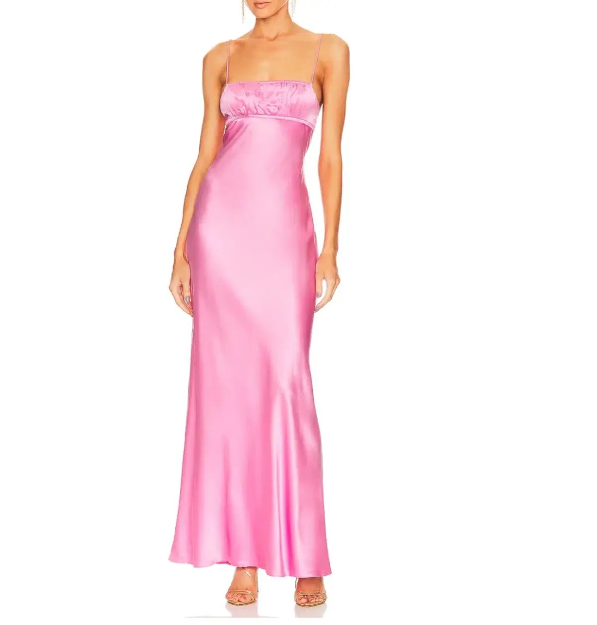 Bec & Bridge Amber Silk Maxi Dress Pink Size 8 photo 4