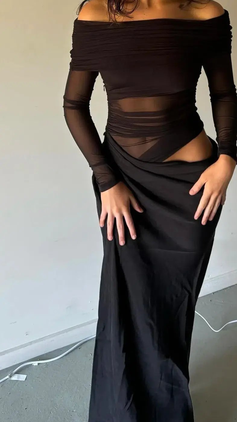 Benni Yasmin Maxi Dress Black Size  6 photo 4