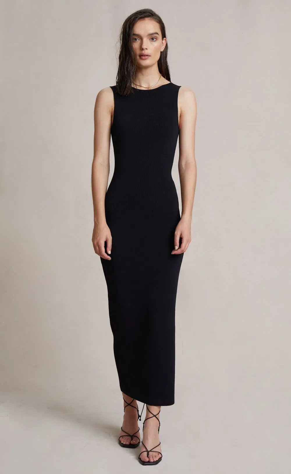 Bec & Bridge Sorbet Summer Midi Dress Black Size 6 photo 2
