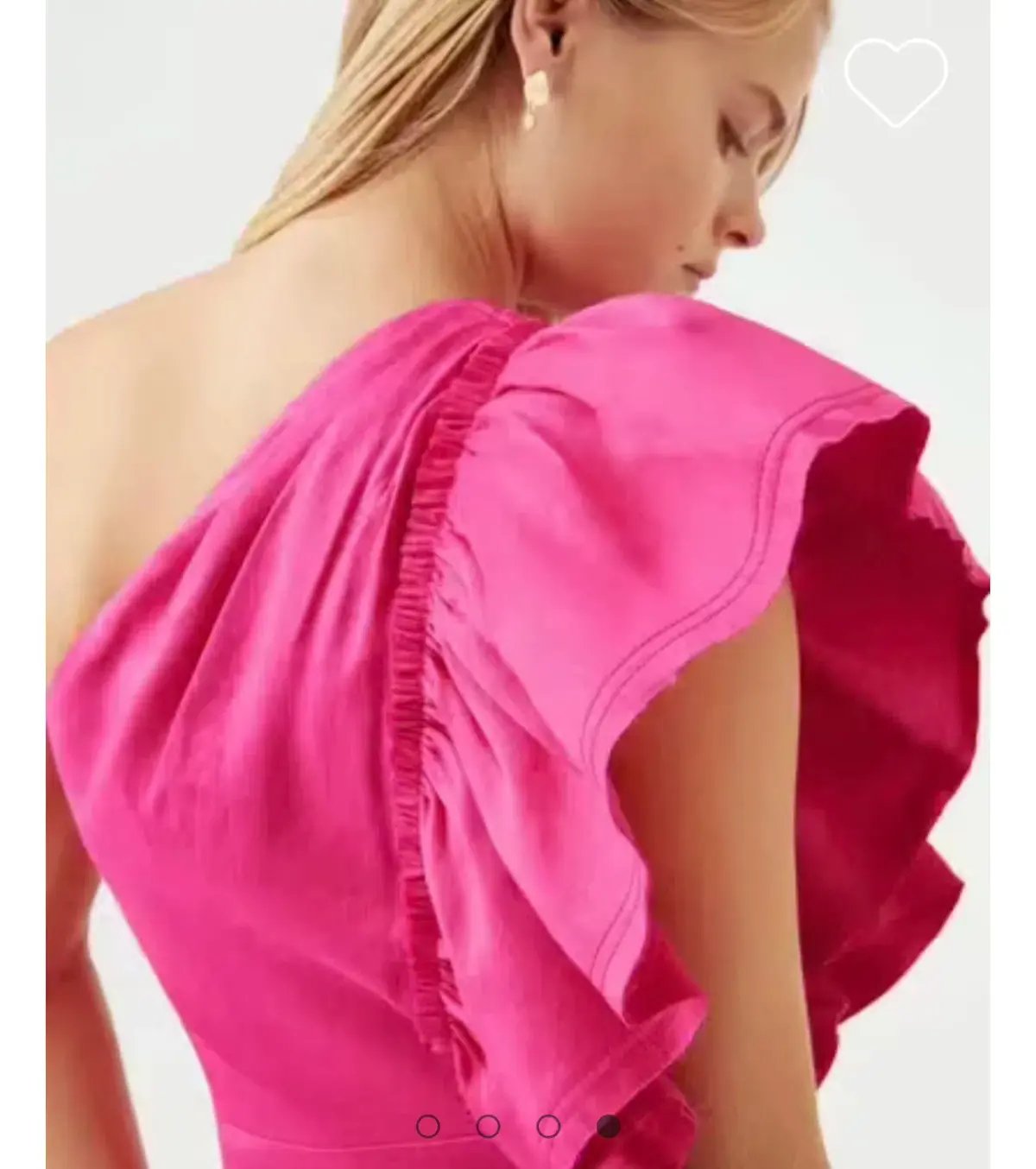 AJE Bonjour Asymmetric Midi Dress Fuschia Pink Size 16 photo 4