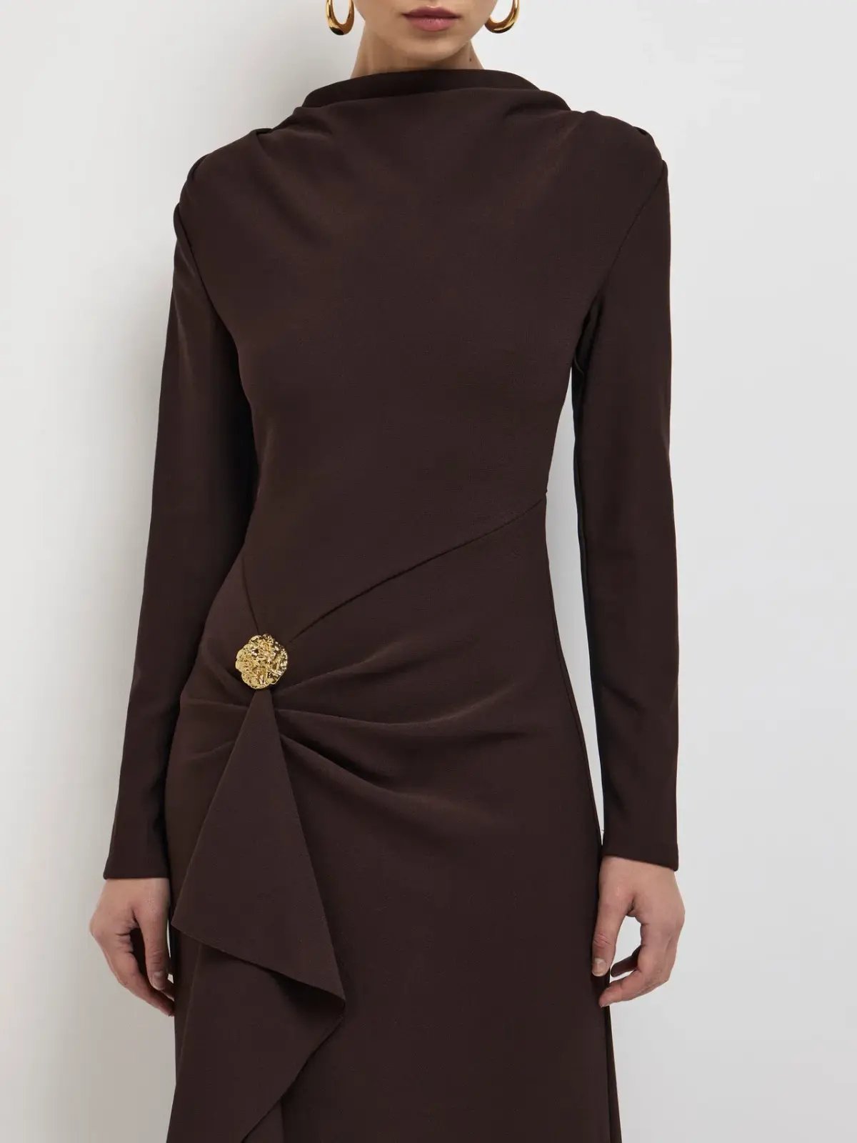 Sheike Alicia Maxi Dress in Brown Size 8 photo 3