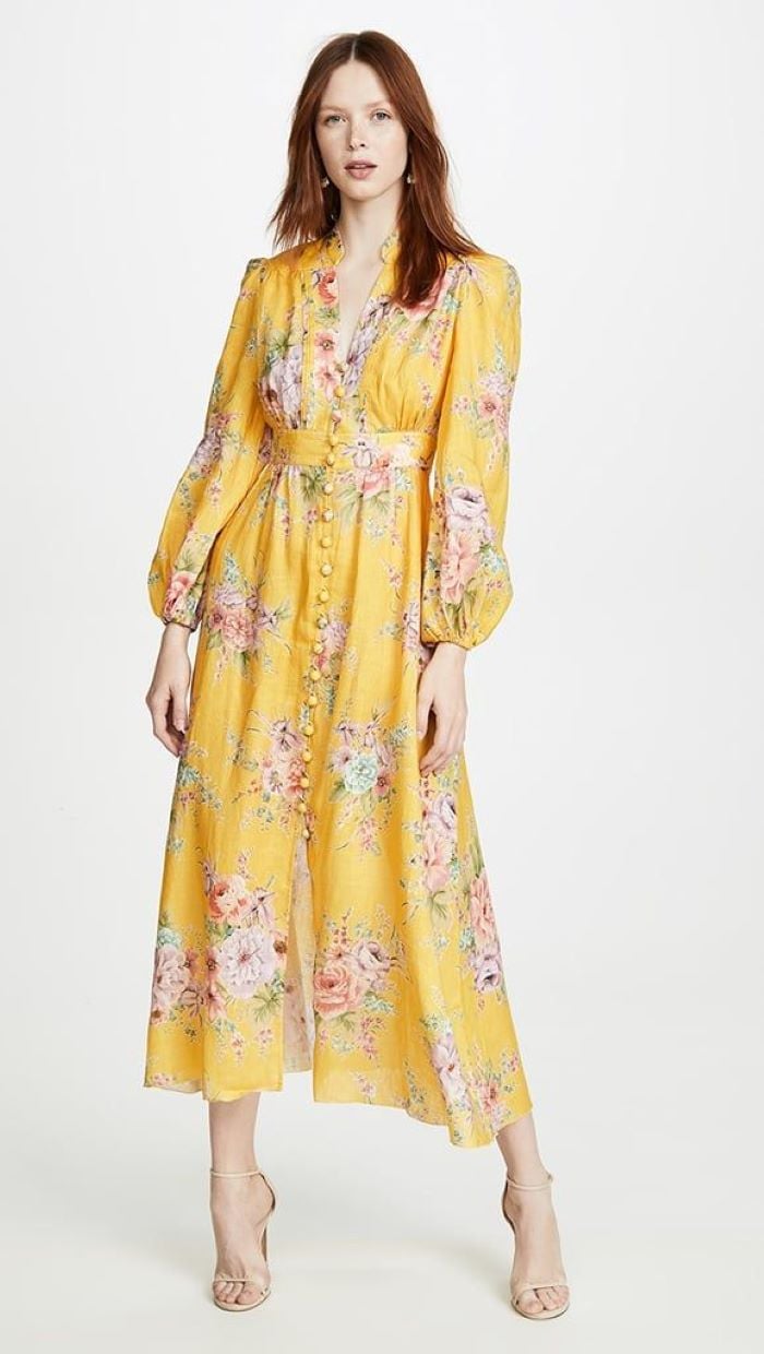 Zimmermann Zinnia Button Front Long Dress photo 2