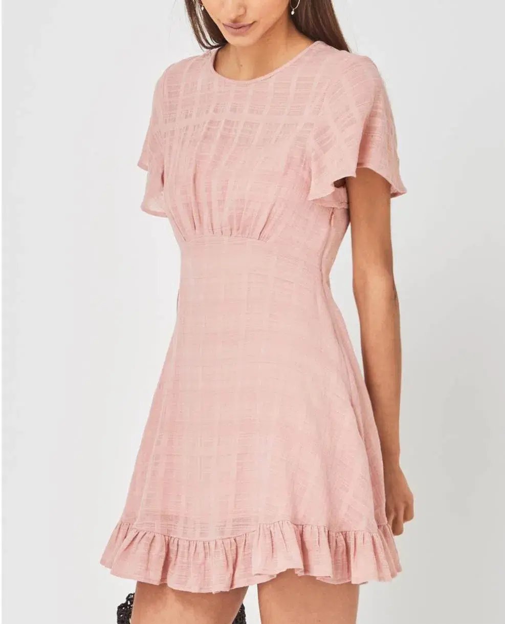 Auguste The Label Pia Mini Dress Pink Size 6 photo 5