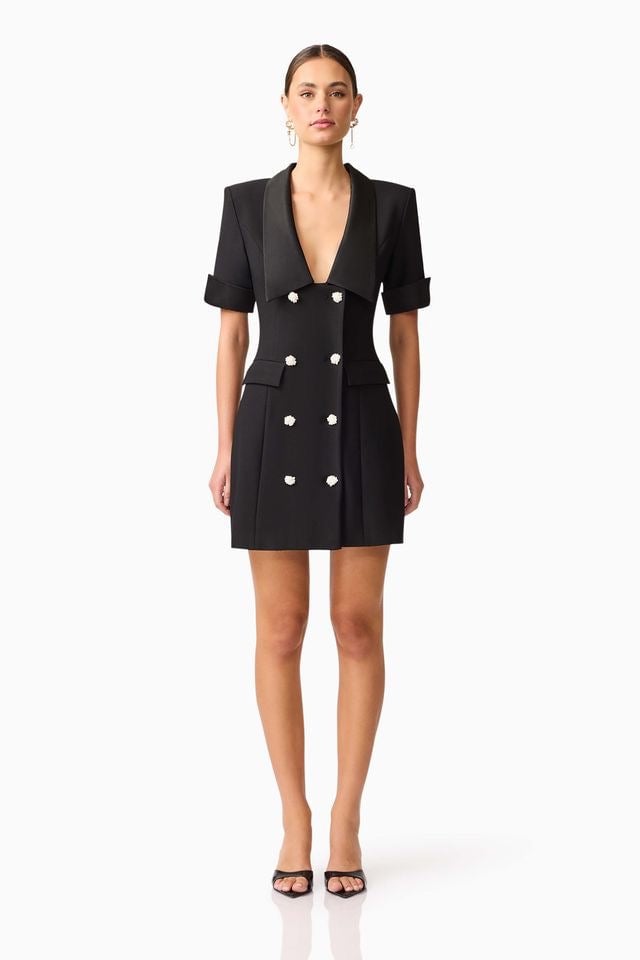 Elliatt Ruby Blazer Dress - Black photo 2