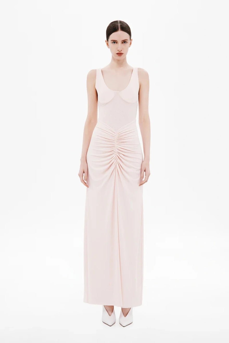 Misha Collection Gisele Jersey Dress - Dusty Pink photo 2