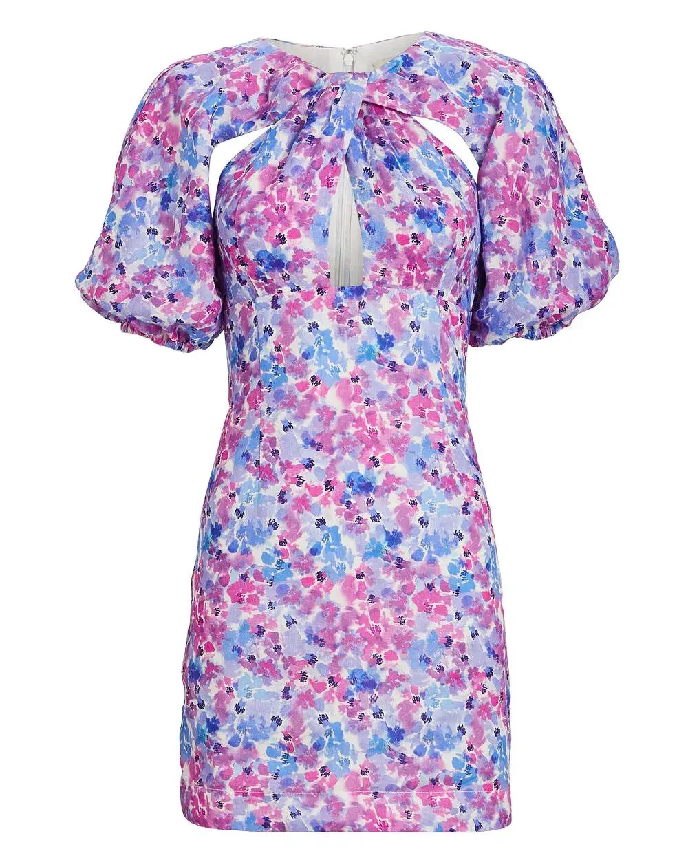 Nicholas Waverly Dress Orchid Multi Print Purple Size 8 photo 3