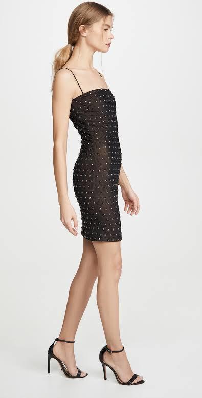 Misha Halsey Mini Dress Black Size 6 photo 4