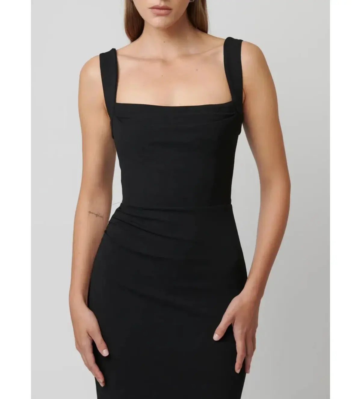 Effie Kats Marbella Gown Black Size S/AU 8 photo 3