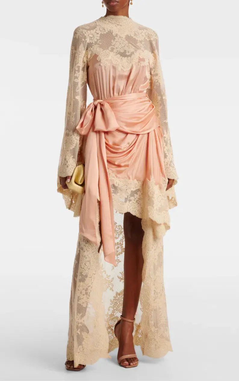 Zimmermann HYPNOTIC SATIN DRAPE DRESS, Size 0P/ AU 6 photo 2