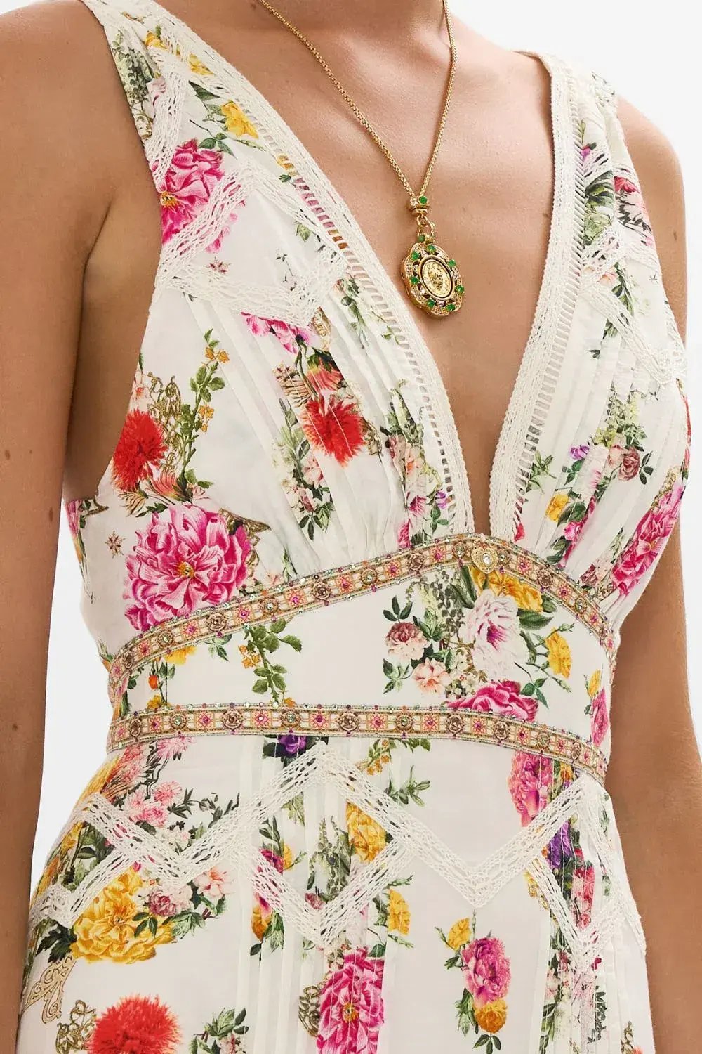 Camilla Tiered Ruffle Hem Dress Egyptian Rose (M/AU 12) photo 6