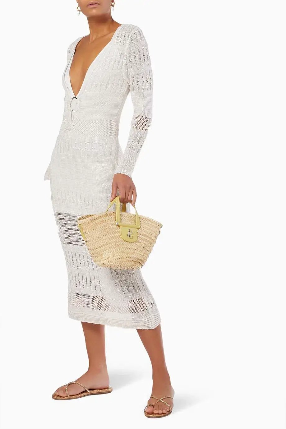 Suboo Harper Knit Kaftan White Size 6/XS photo 2