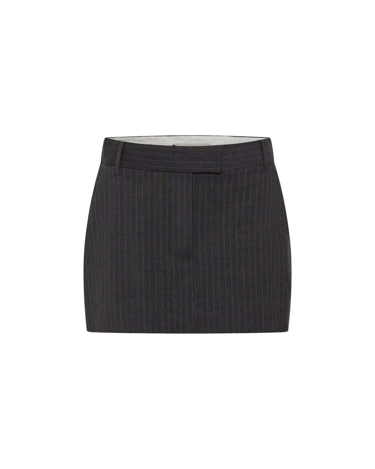 Camilla and Marc Brancusi Blazer and Mini Skirt Set Charcoal Pinstripe Size AU 8 photo 5