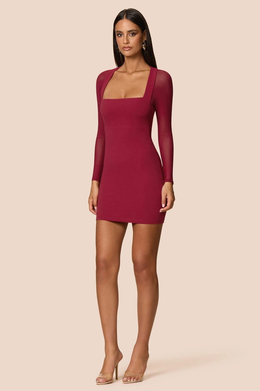 Nookie Amore Mesh Mini Dress - Ruby photo 2