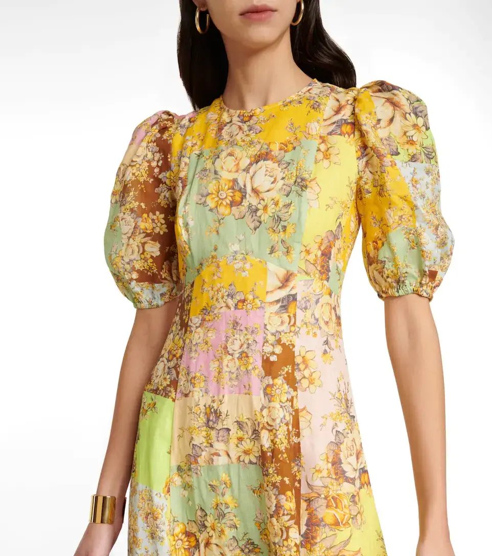 Alemais Matilde Midi Dress Floral Size 6 photo 2