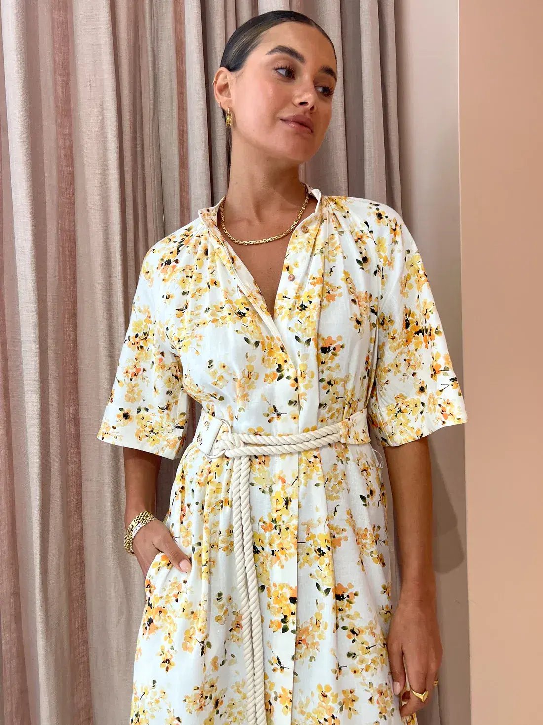 Significant Other Maia Midi Dress Floral Size 10 photo 5