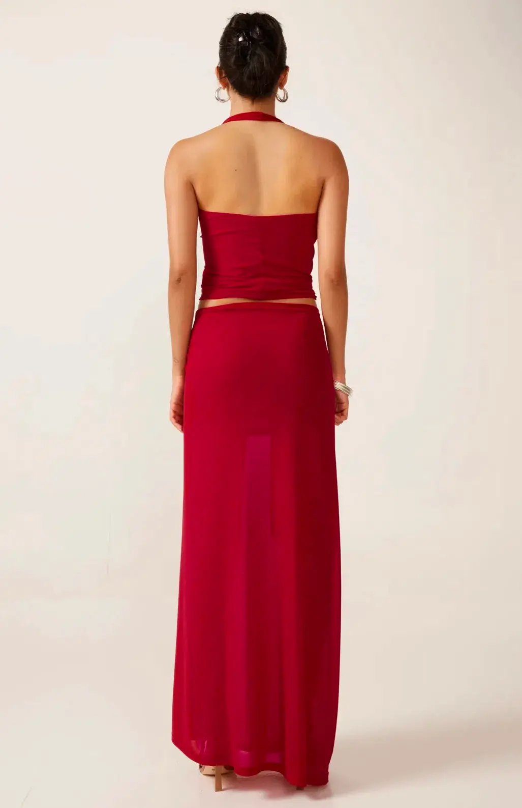 Ance Gria Prim Top and Sardinia Skirt in Rasberry Size 10 photo 4