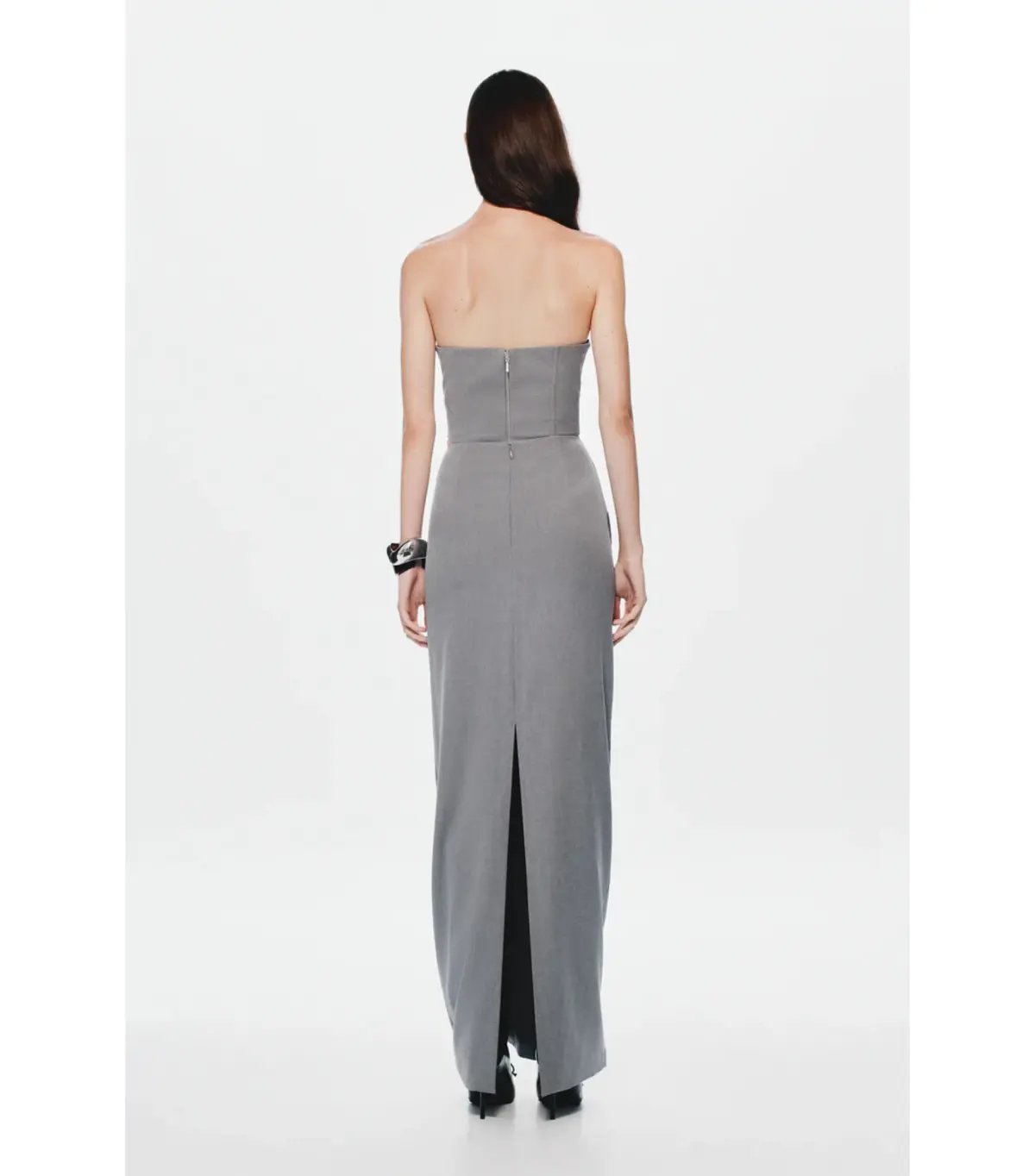 MISHA The Henri Suiting Top and Maxi Skirt Grey Size 6/XS photo 3