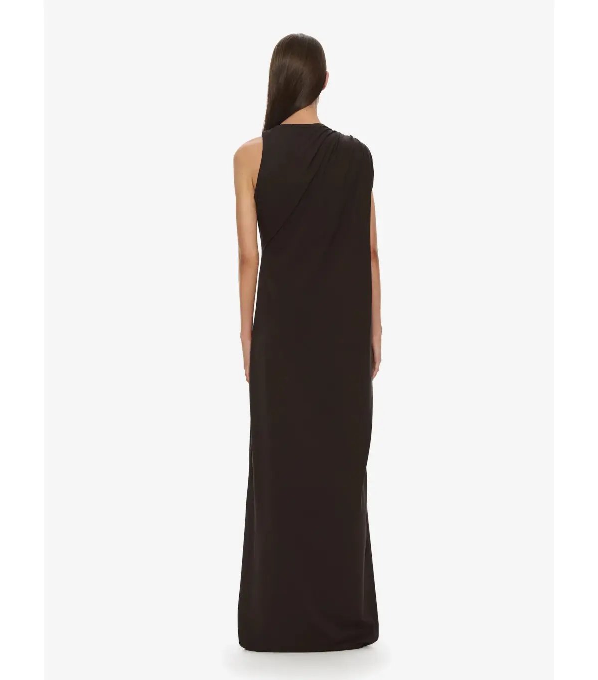 Christopher Esber Stone Pin Column Tee Maxi Dress Espresso Size AU 10 photo 2