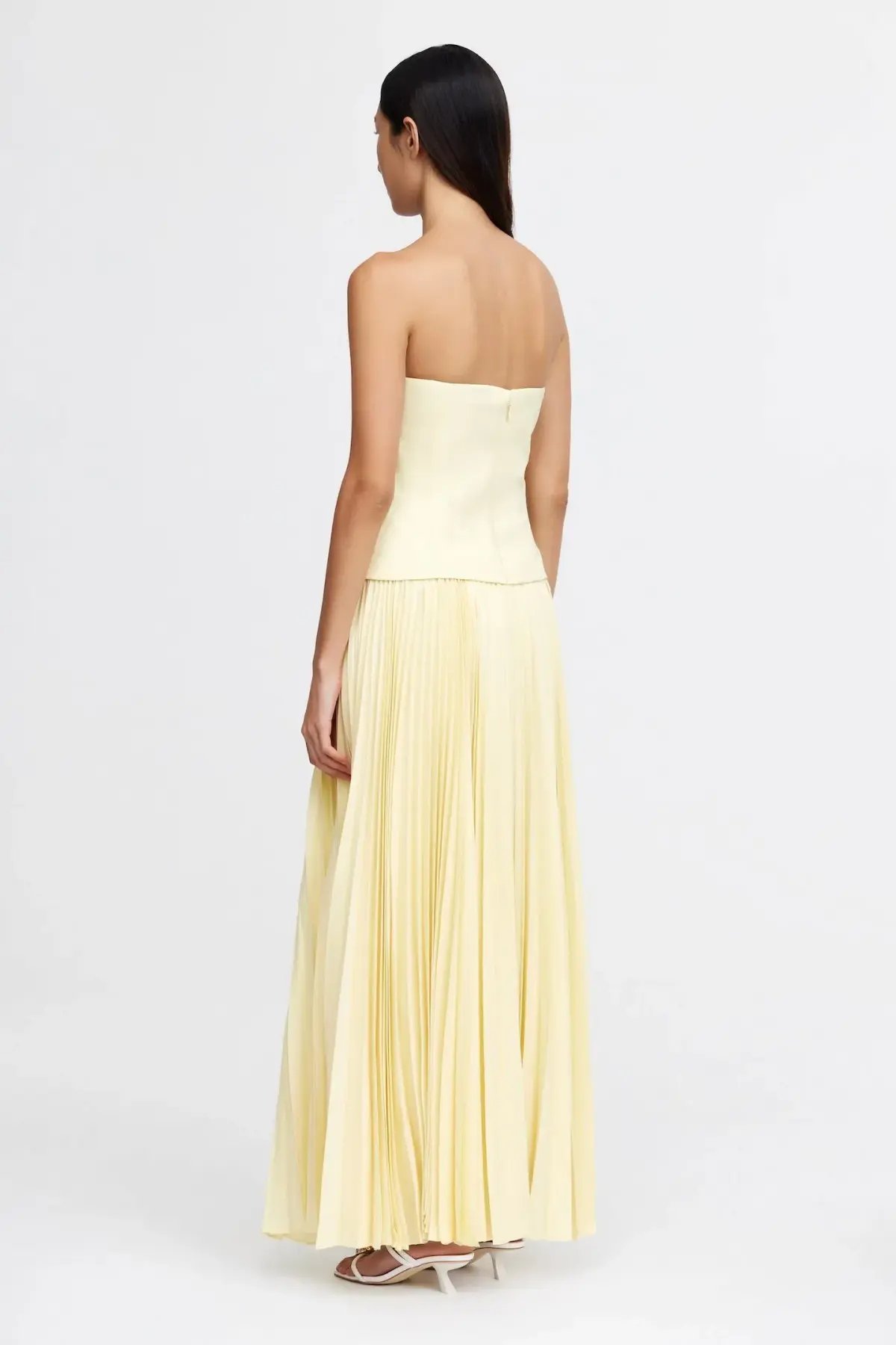 Acler Newbewick Maxi Dress Lemon Sorbet Size AU 12 photo 4