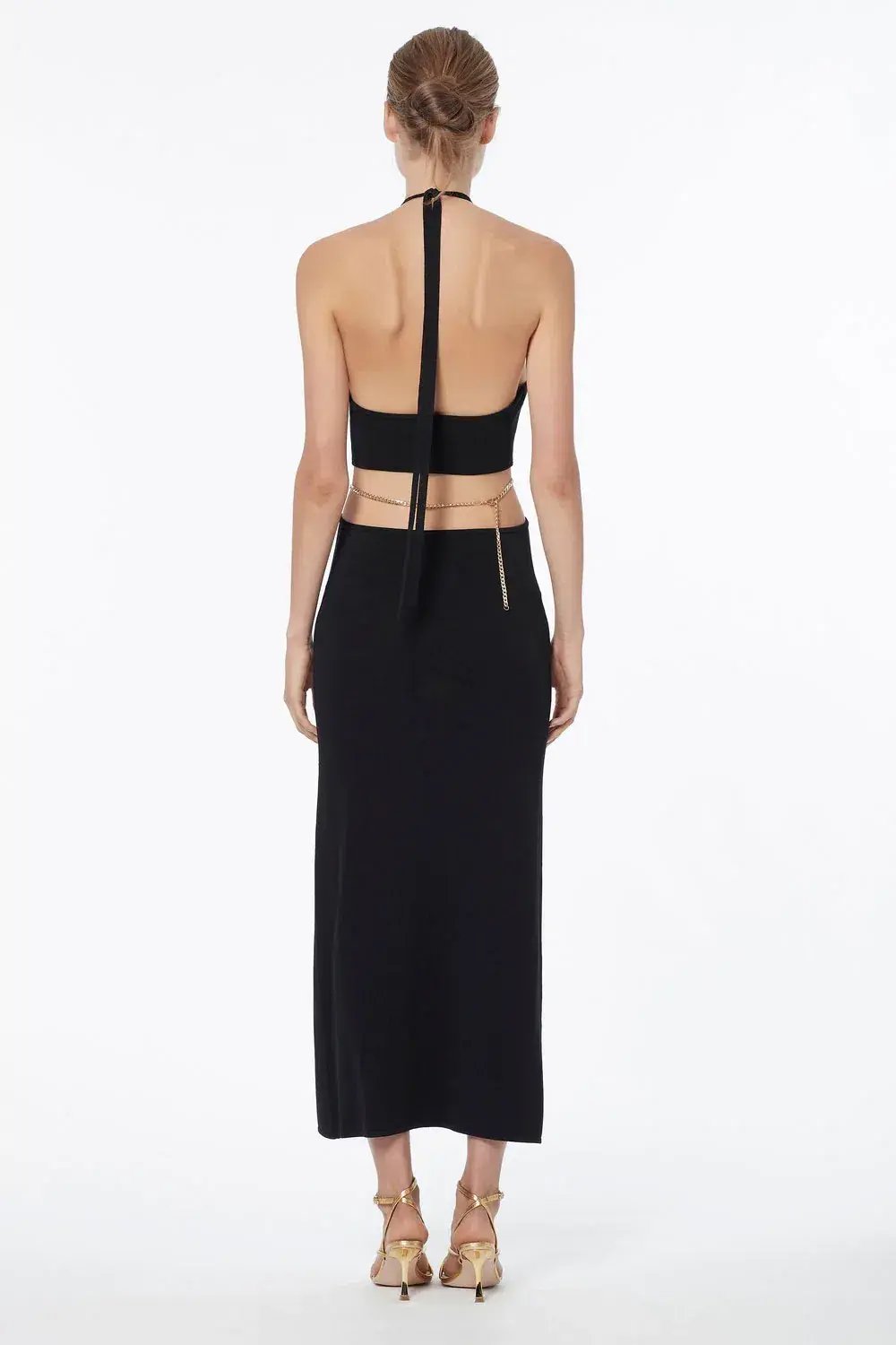 Manning Cartell Limitless Knit Chain Dress Black Size 6 photo 4