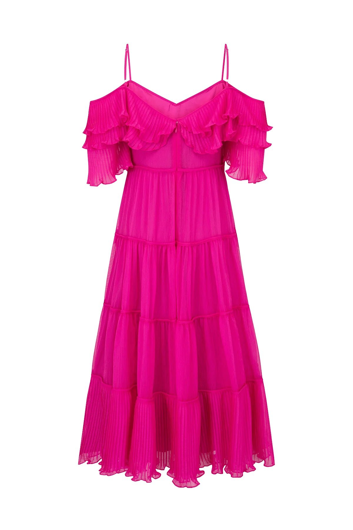 TALULAH COSMOS MIDI DRESS - ROSELLA PINK photo 5