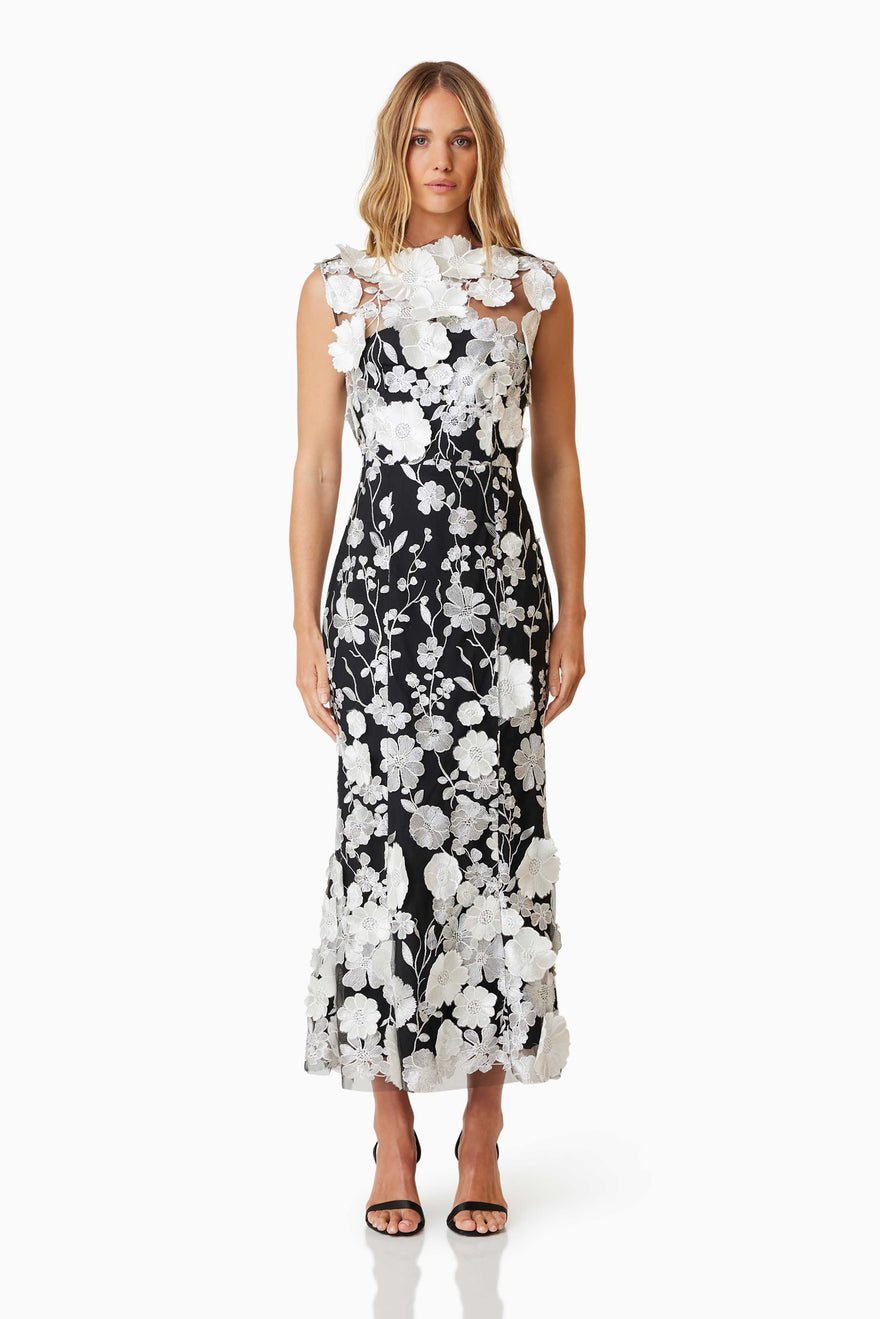 Elliatt Selene Cocktail Dress - Black/White photo 3