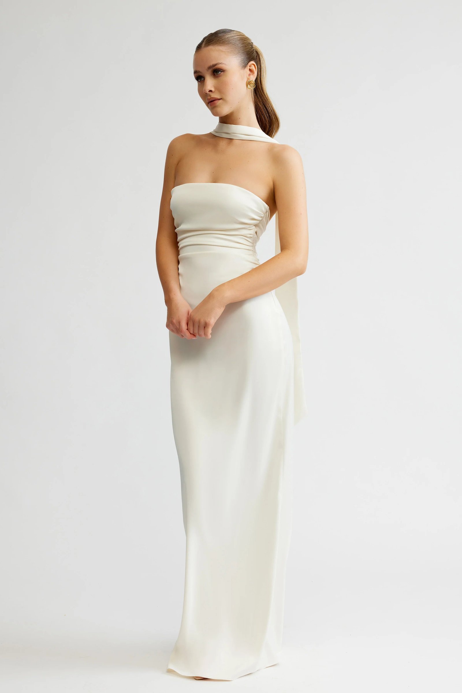 LEXI CATALINA DRESS - OYSTER photo 5